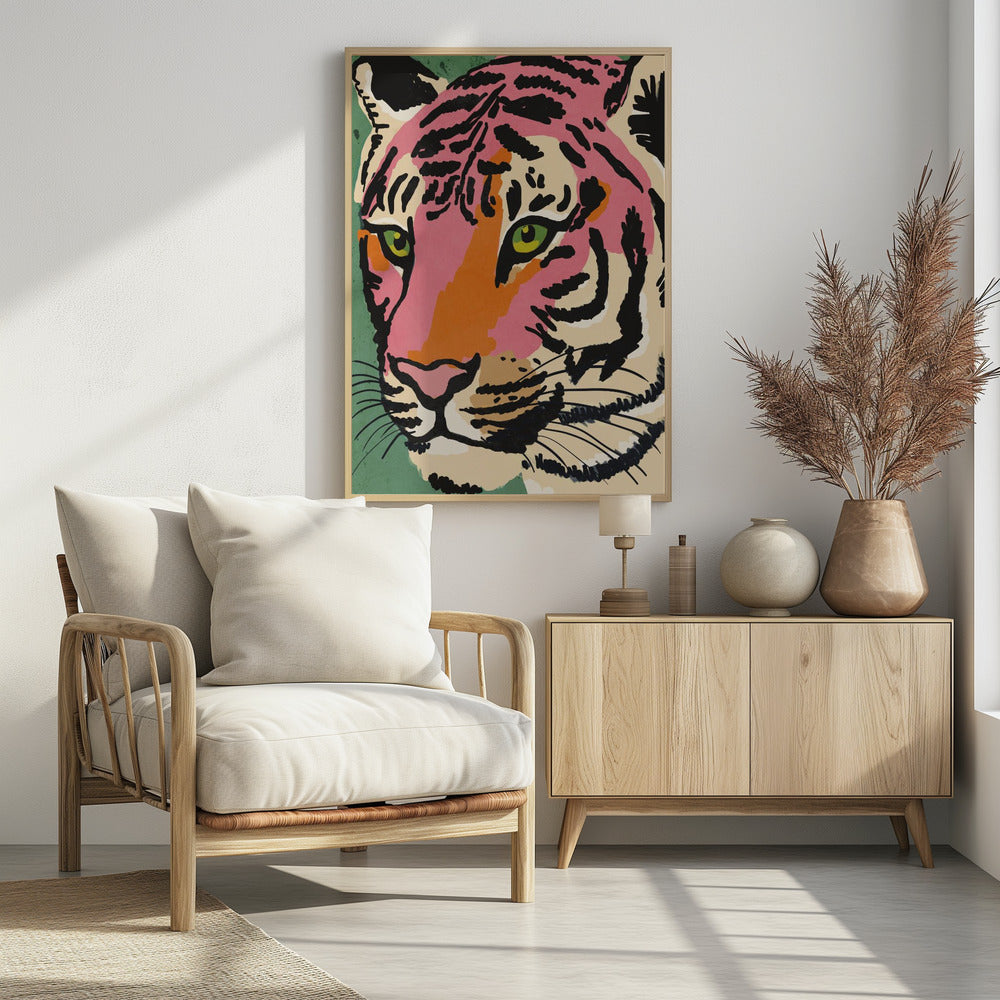 Vibrant Tiger Gaze | Poster