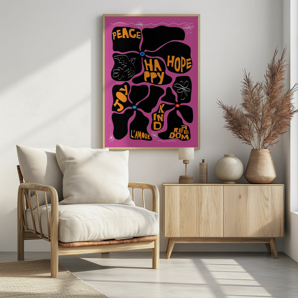 Flower of the Time - Purple | Poster