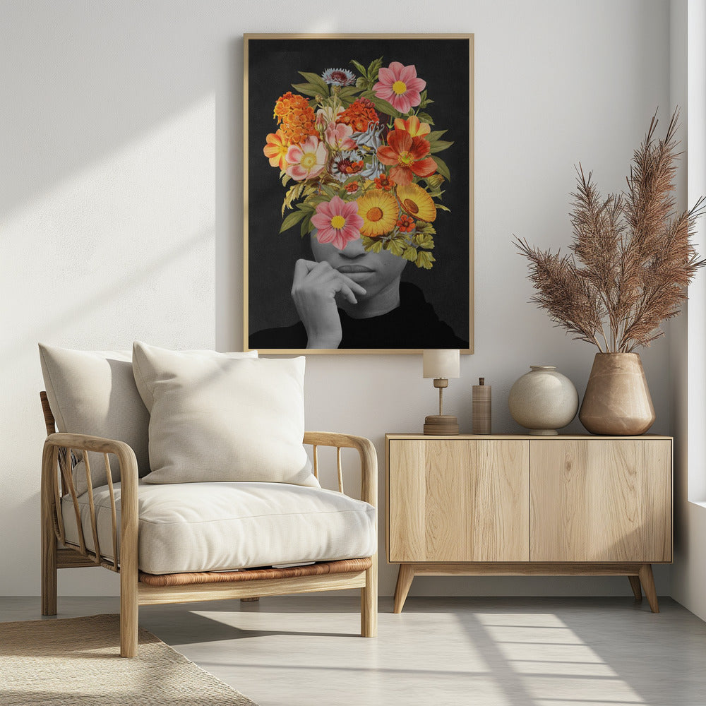 Colourful Vintage Bouquet | Poster