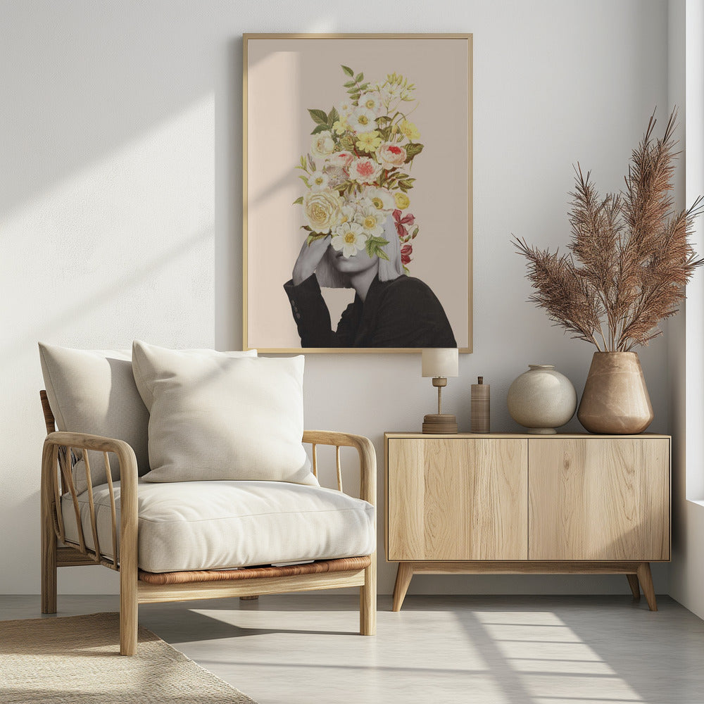 White Flowers Bouquet | Poster