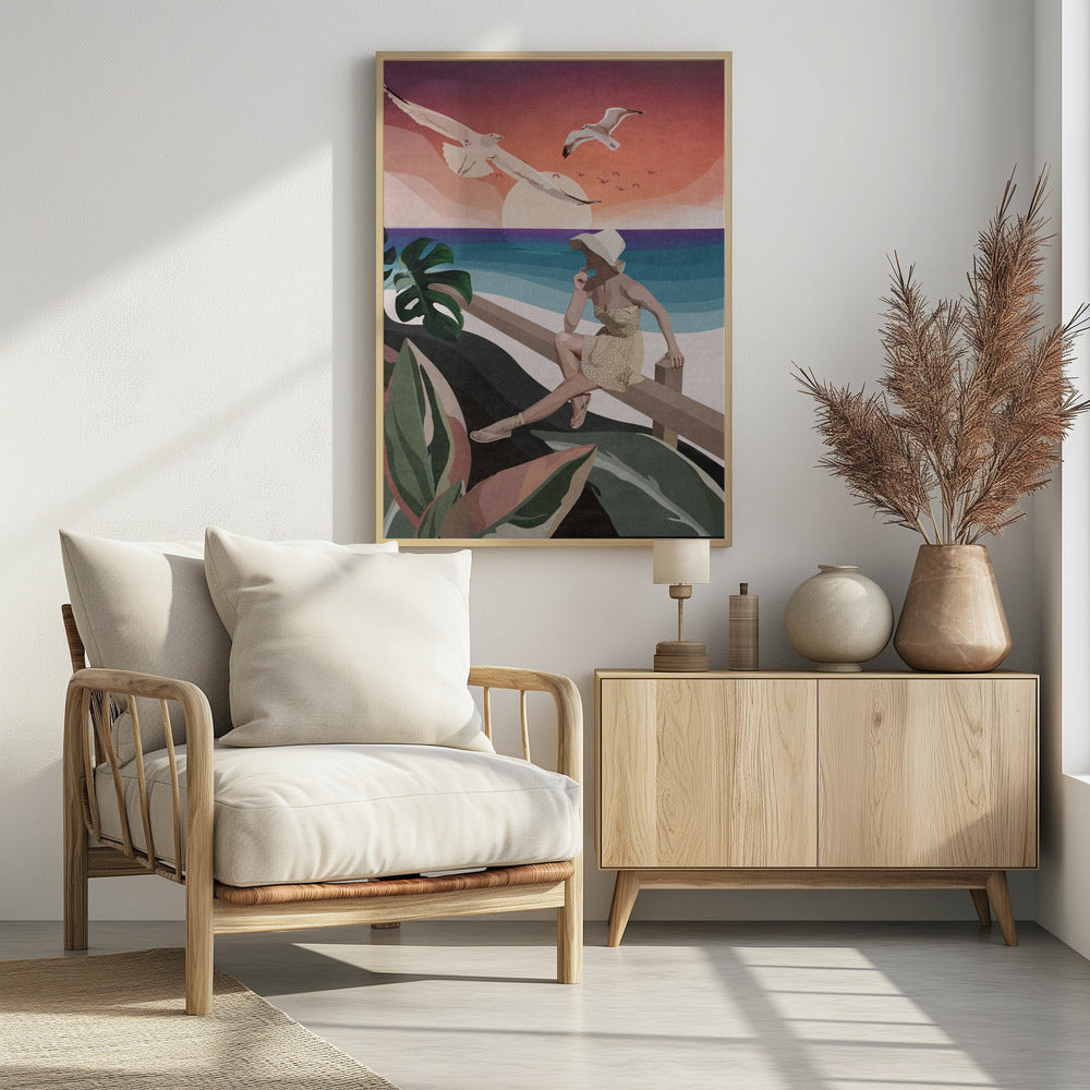 Seaside Contemplation | Poster