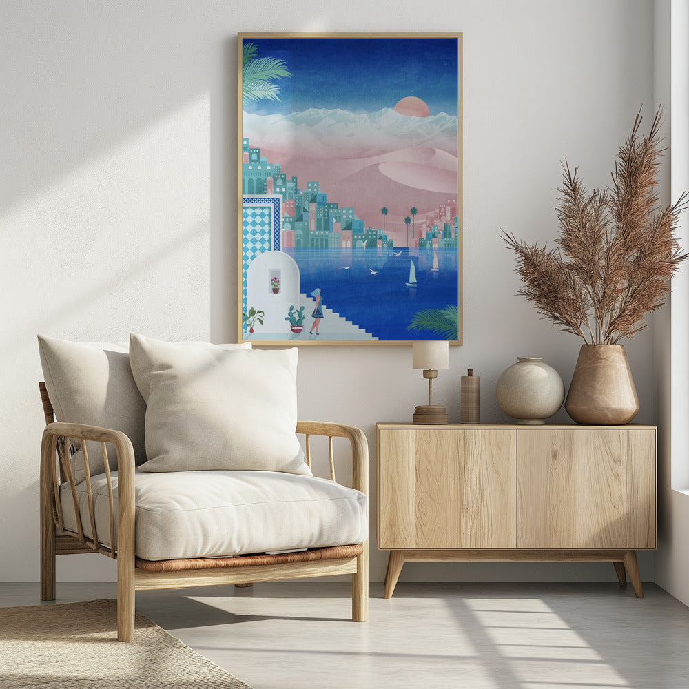 Dreamy Oasis Scene | Poster