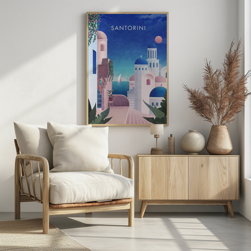 Dreamy Santorini | Poster