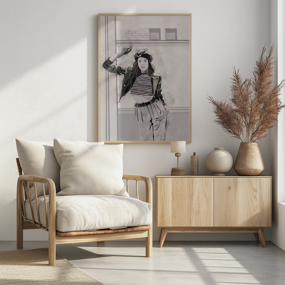 Smoking Woman 4x5 Print By Bohonewart | Poster