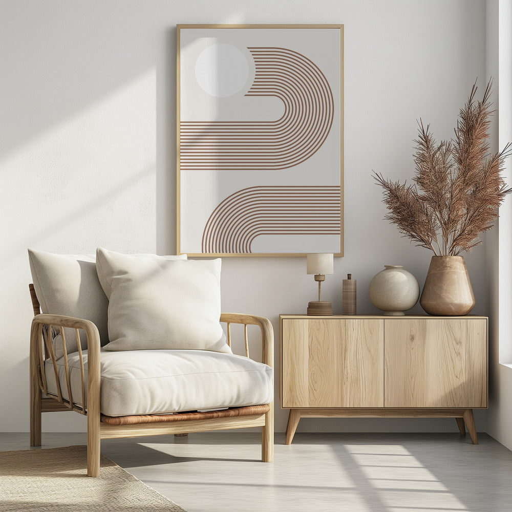 Beige Arc Poster | Poster