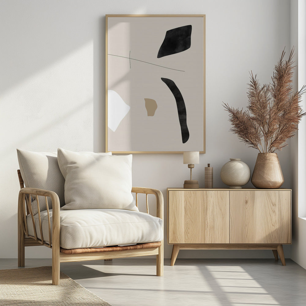 Graphic Shapes and Lines Poster | Poster