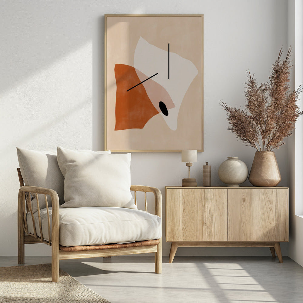 Geometric Shapes In Earthy Tones | Poster