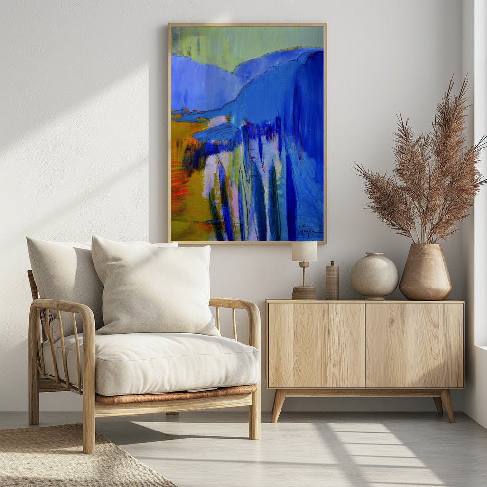 Blue Cascade Dreams | Poster
