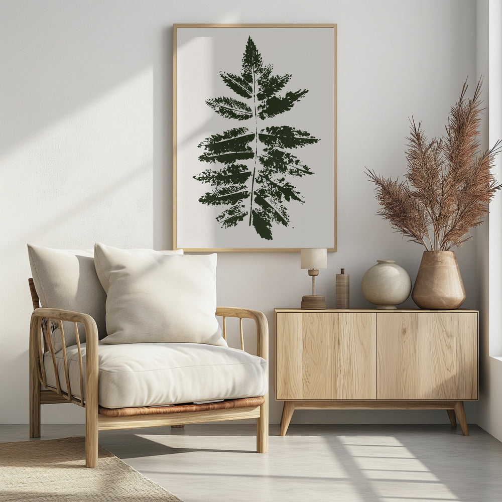 Oak Leaf Print (green) | Poster
