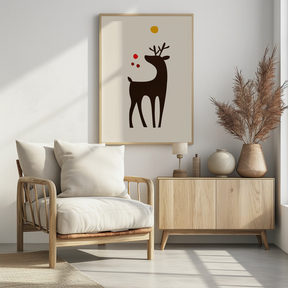 Rudolph Searching for His Nose | Poster