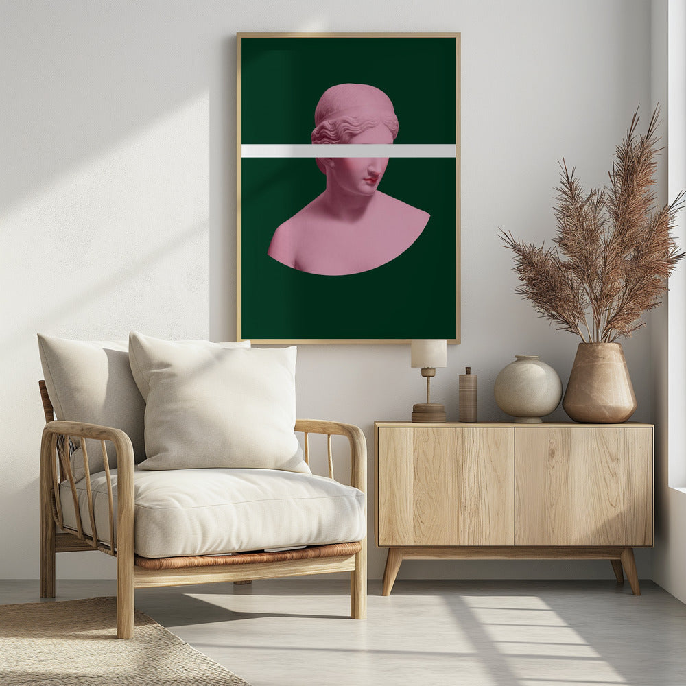 Pink and Green Artemis | Poster
