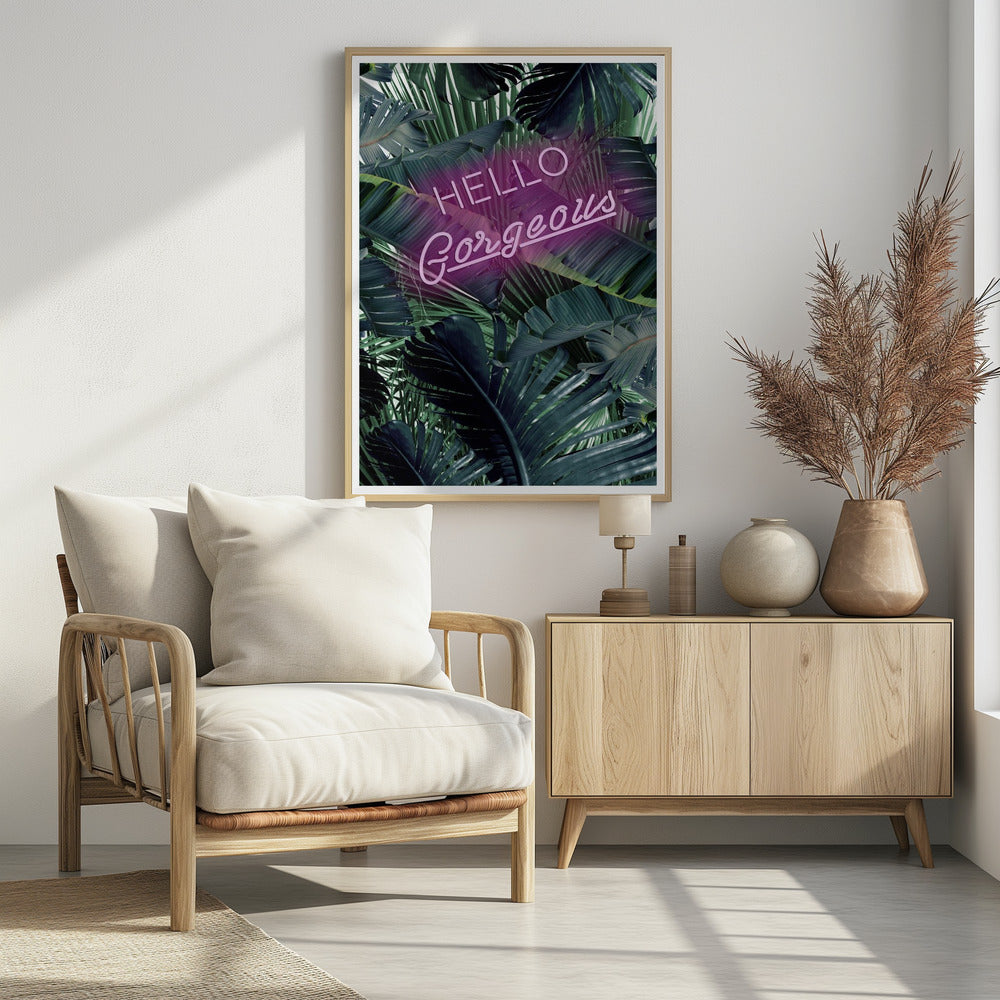 Neon Jungle Greeting | Poster