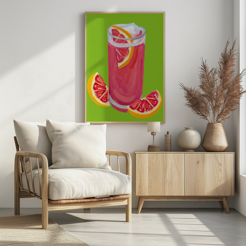 Grapefruit Paloma Pistachio | Poster