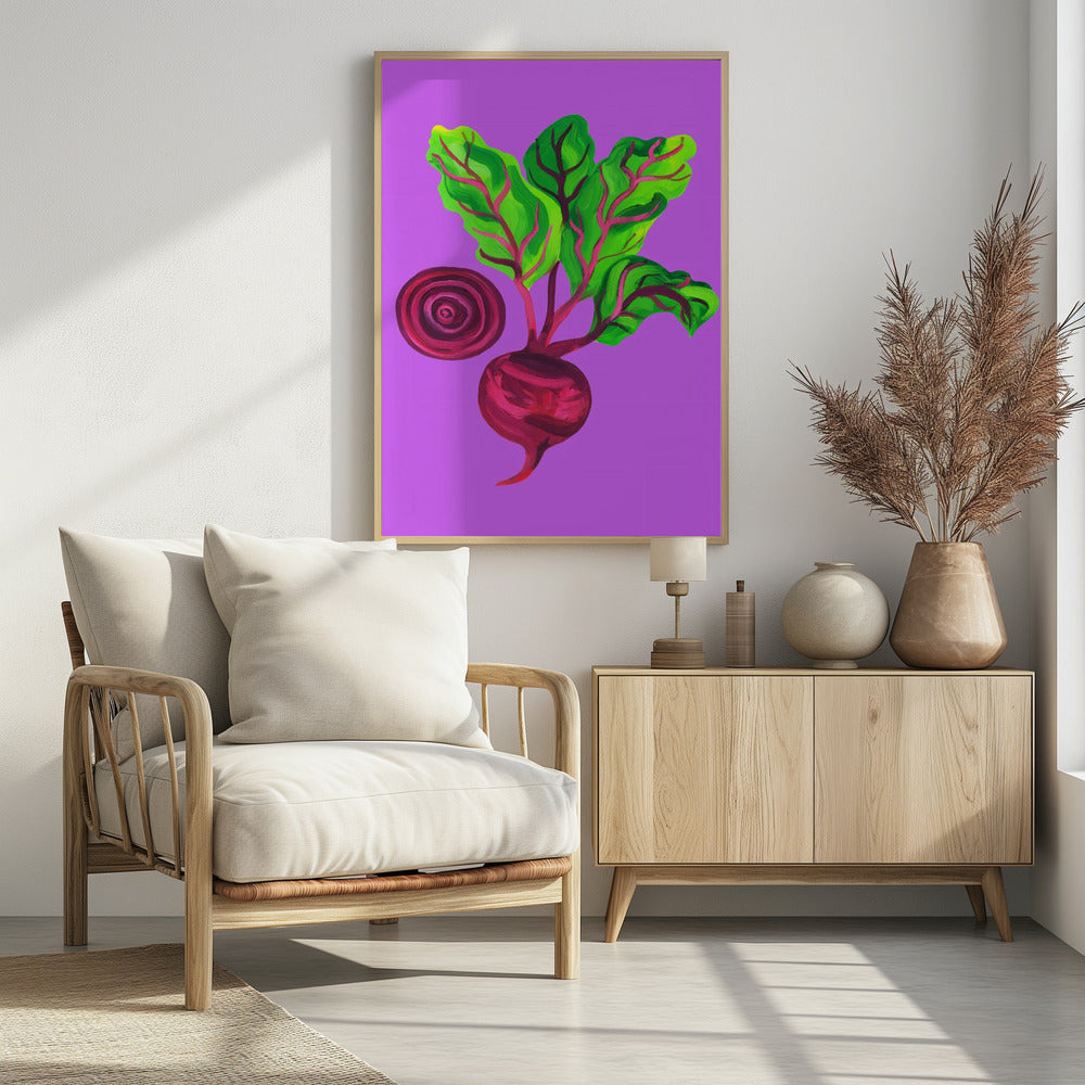 Beetroot Swirl Purple | Poster