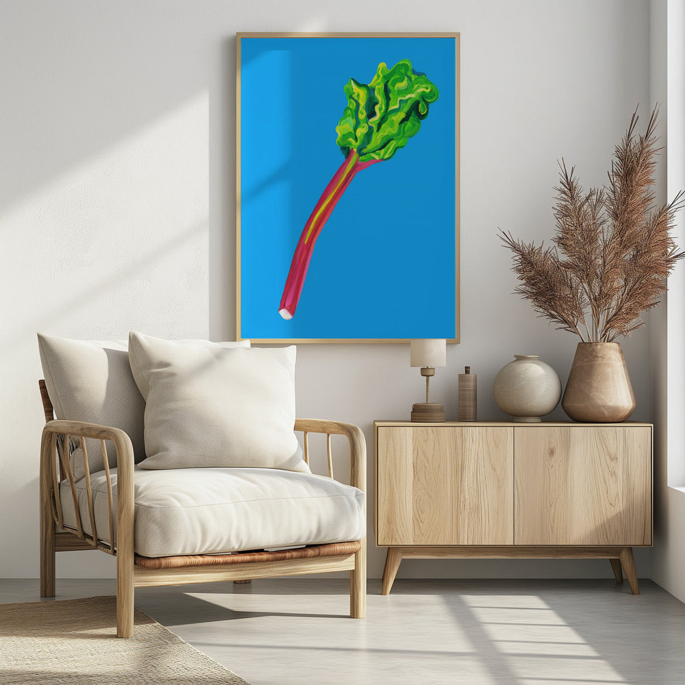 Rhubarb Light Blue | Poster