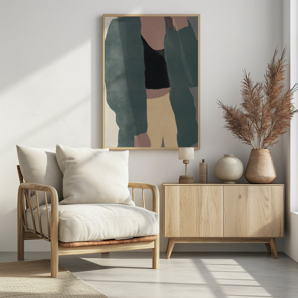 Checkered Silhouette | Poster