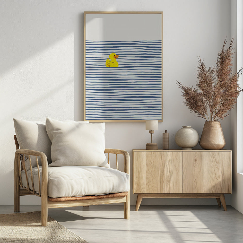 Yellow Duck Afloat | Poster