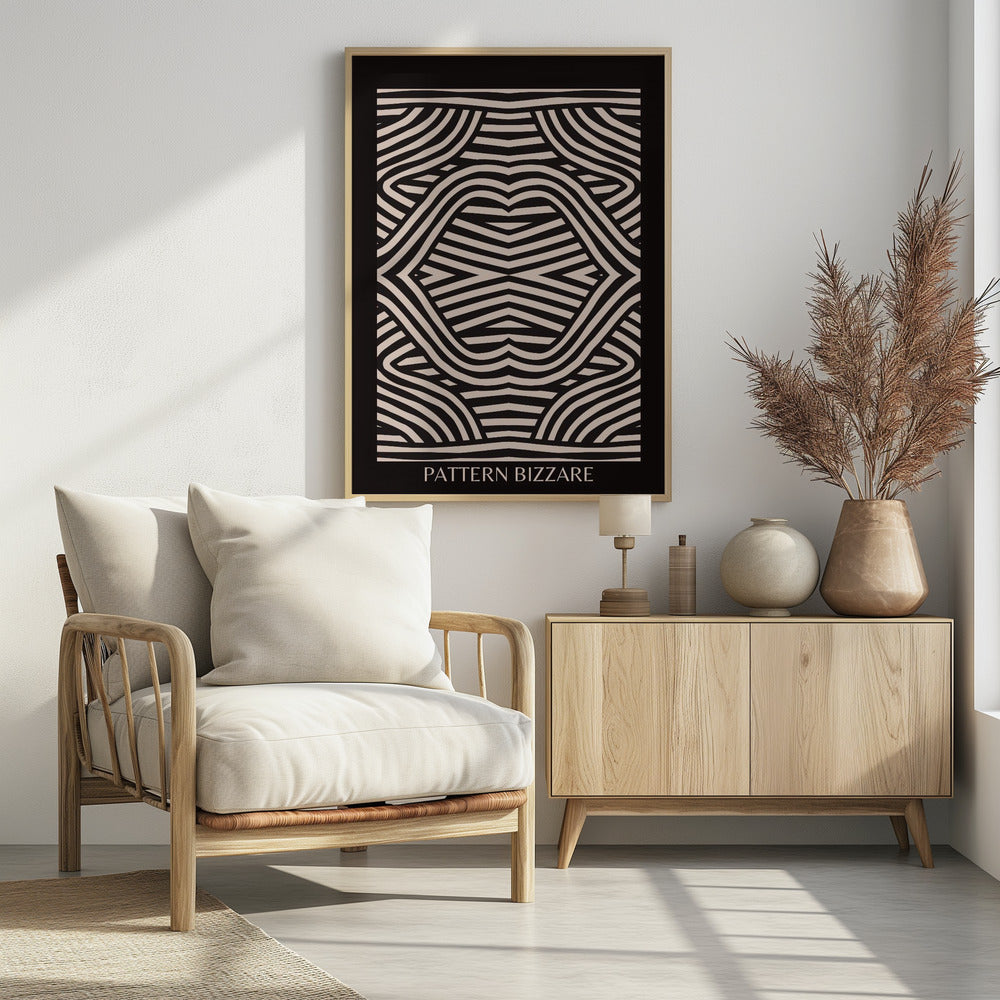 Black Pattern Bizarre | Poster
