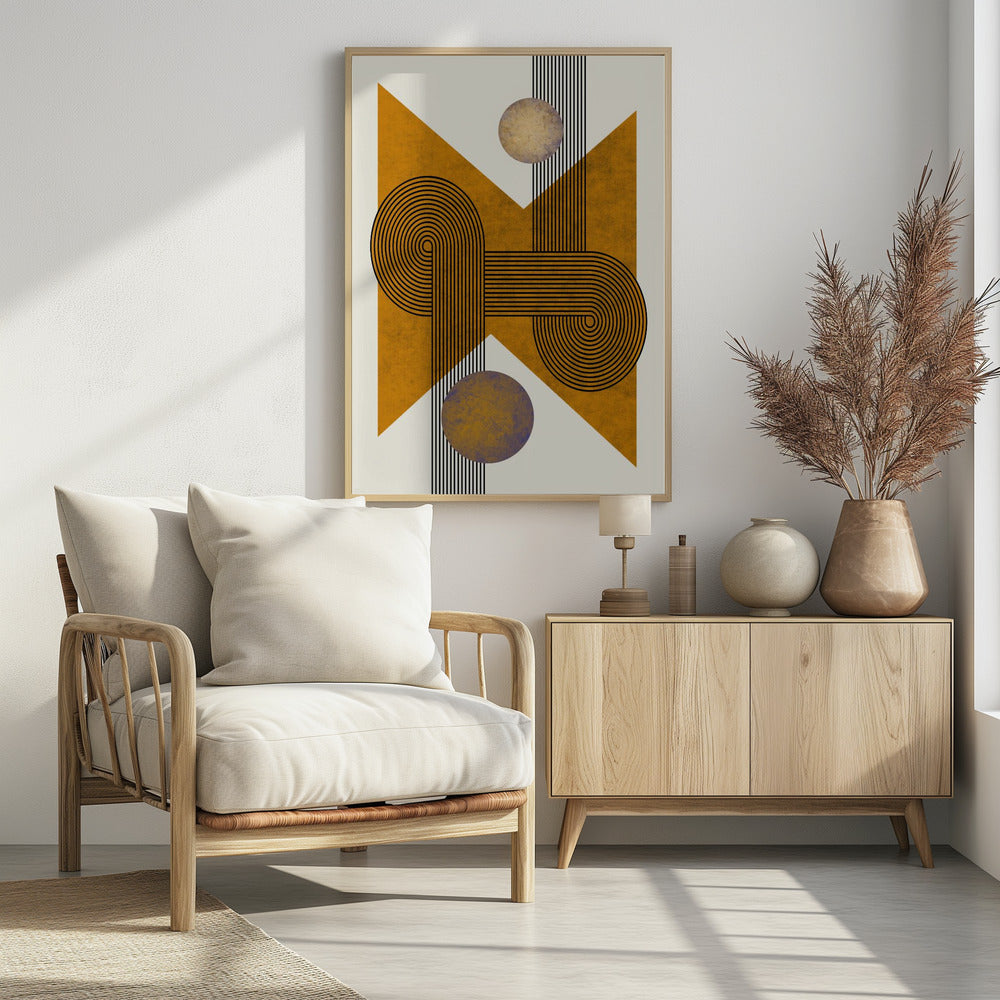 Textured Mid Century Composition 4 | Poster