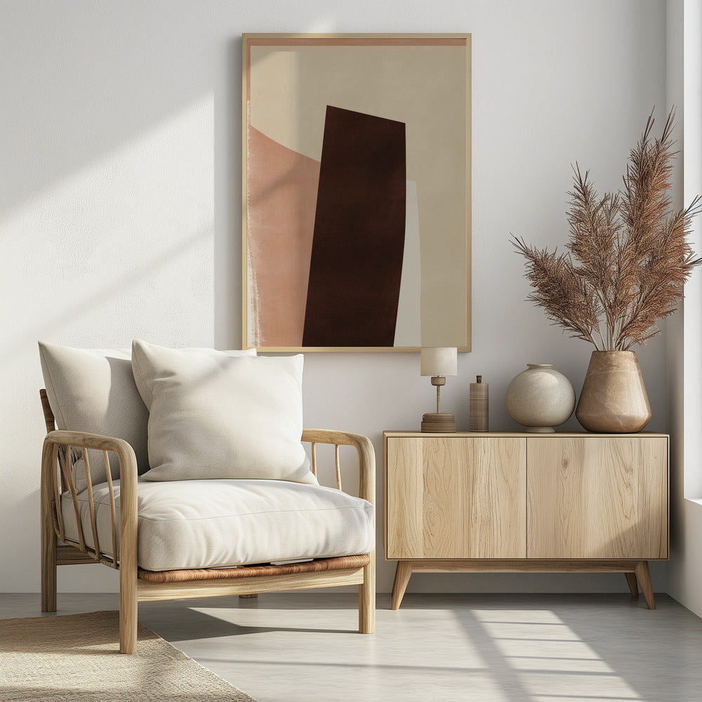 Geometric Shapes in Earthy Tones | Poster