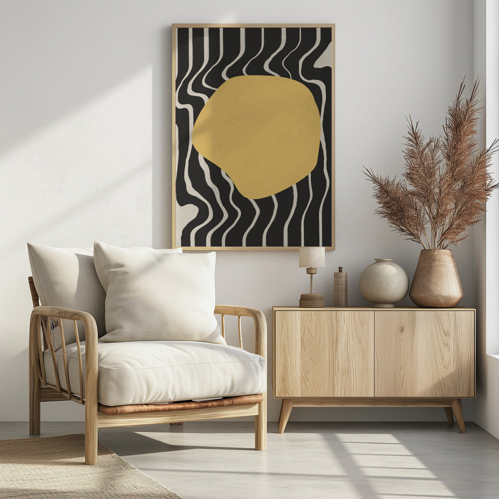 Golden Wave Harmony | Poster