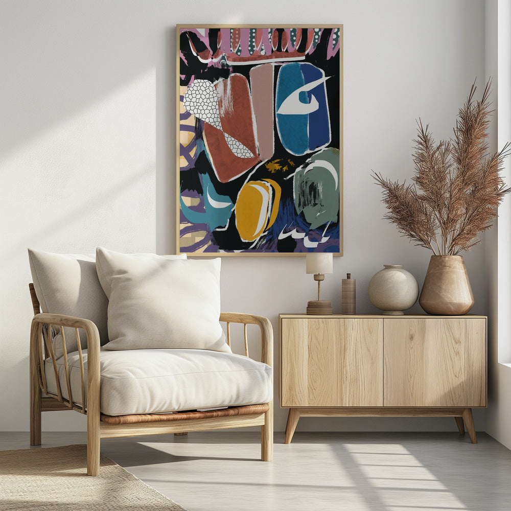 Playful Pebble Abstract | Poster