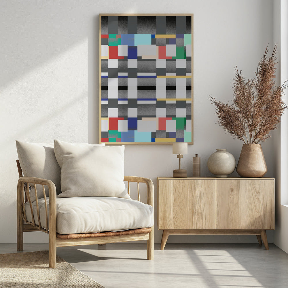 Abstract Design With A Grid Like Pattern | Poster