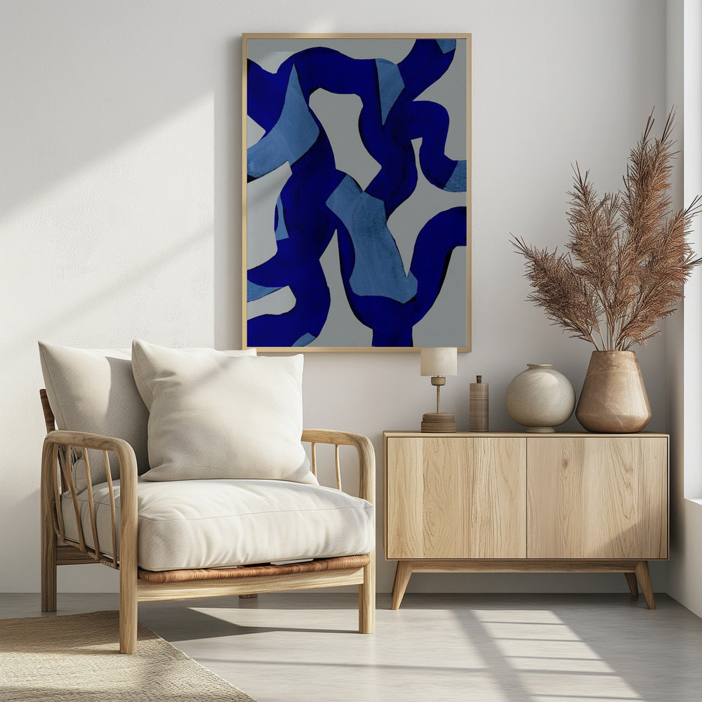 Abstract Brush Strokes 65X | Poster