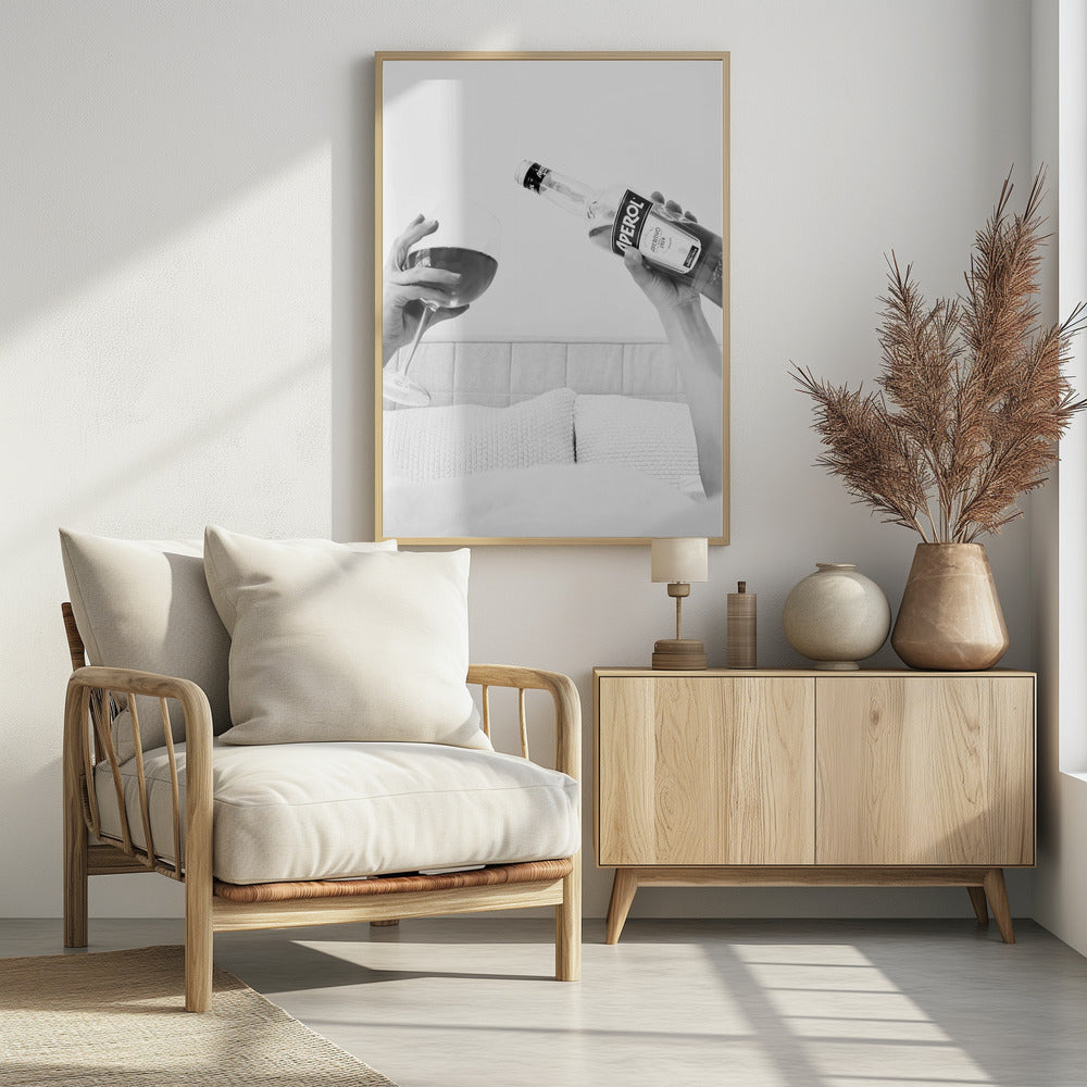 Aperol In Bed Close | Poster