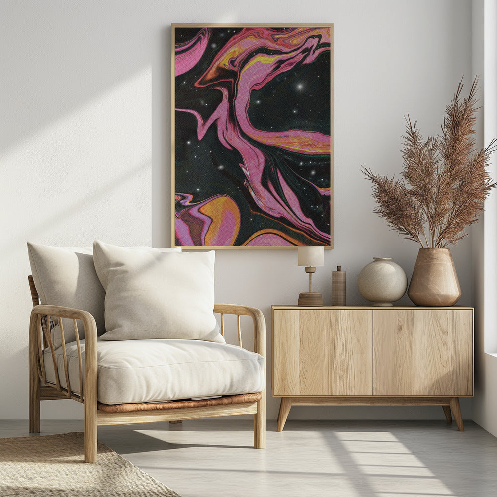 Pink Swirl Nebula | Poster