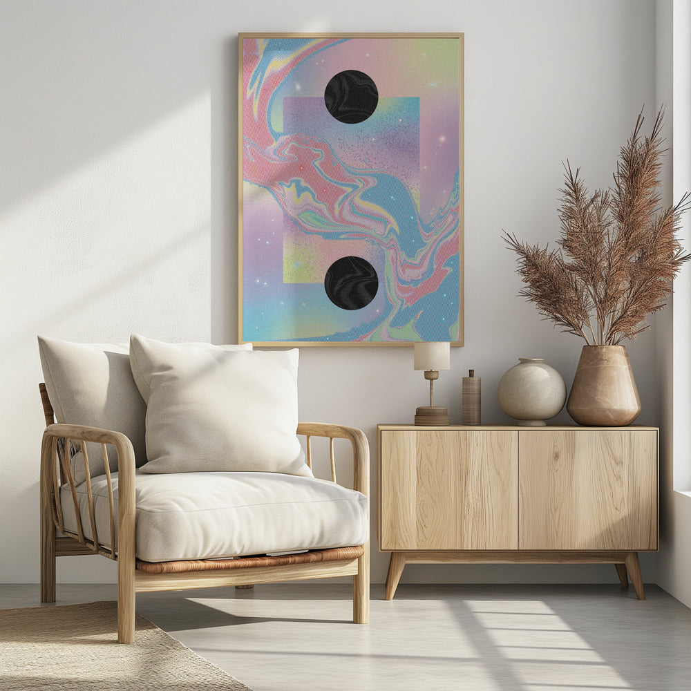 Black Hole Pastel Cosmos | Poster