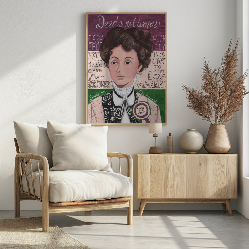 Portrait of a woman, Emmeline Pankhurst | Poster