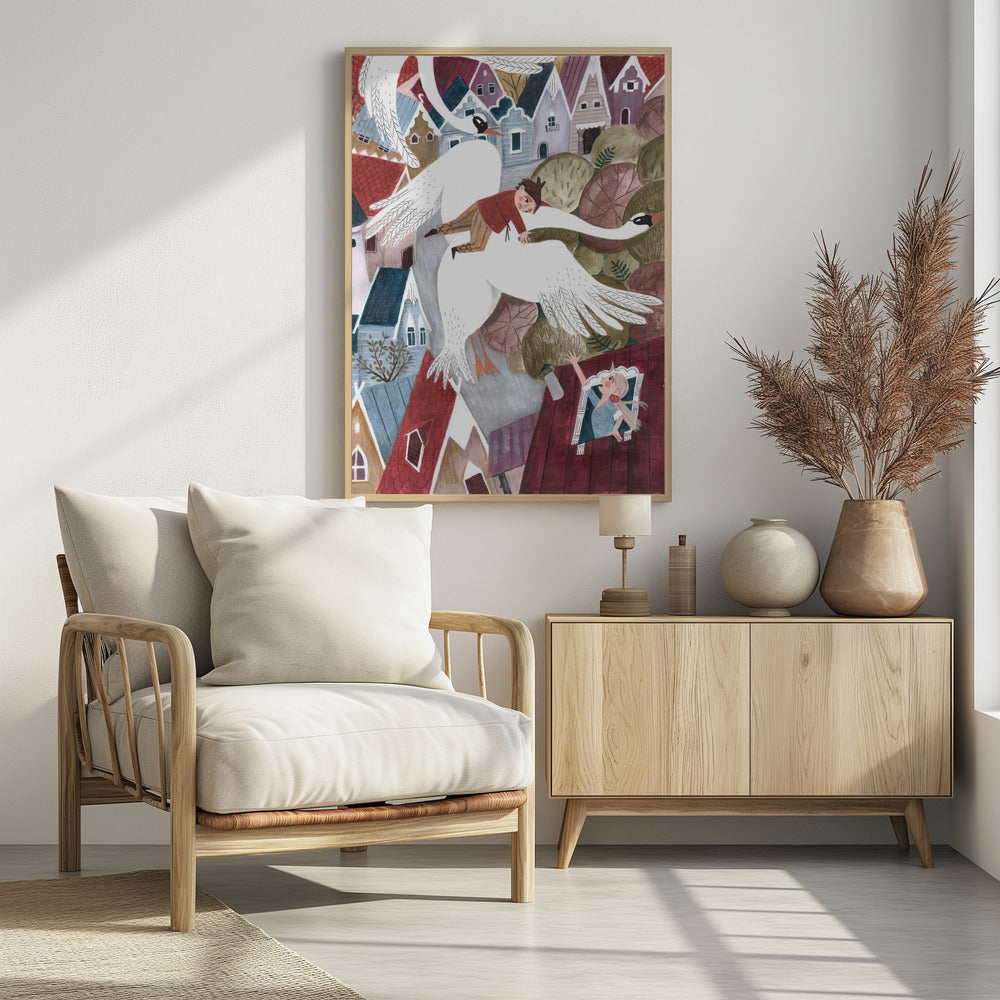 The magical wild geese | Poster