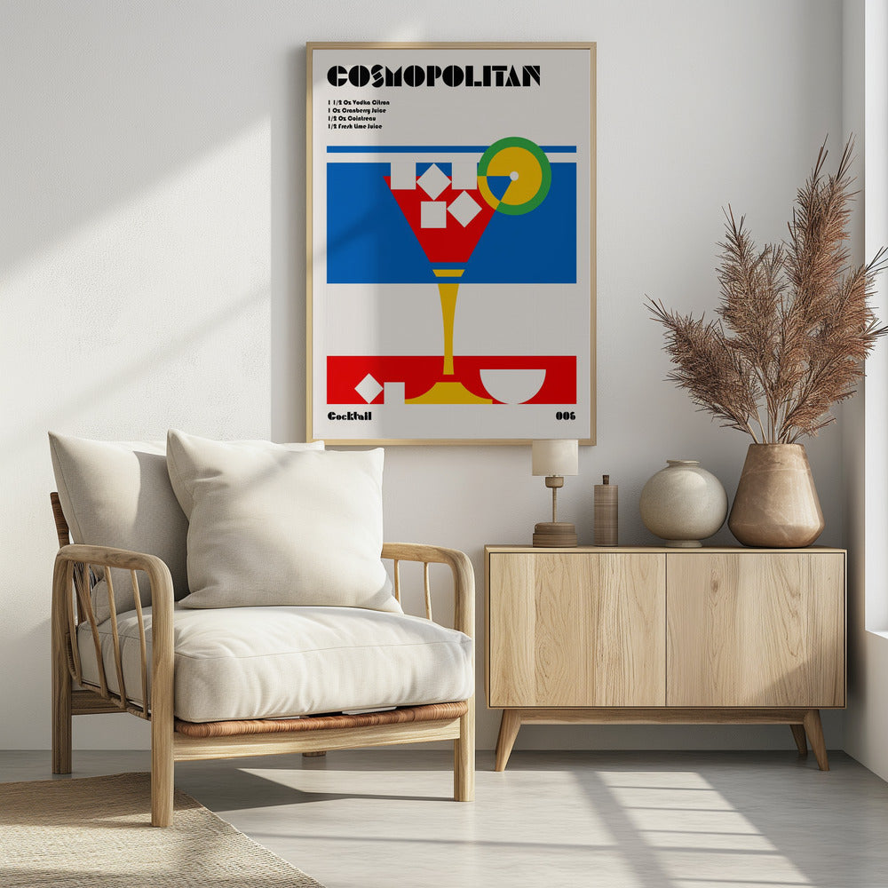 Cosmopolitan Bauhaus Cocktail | Poster