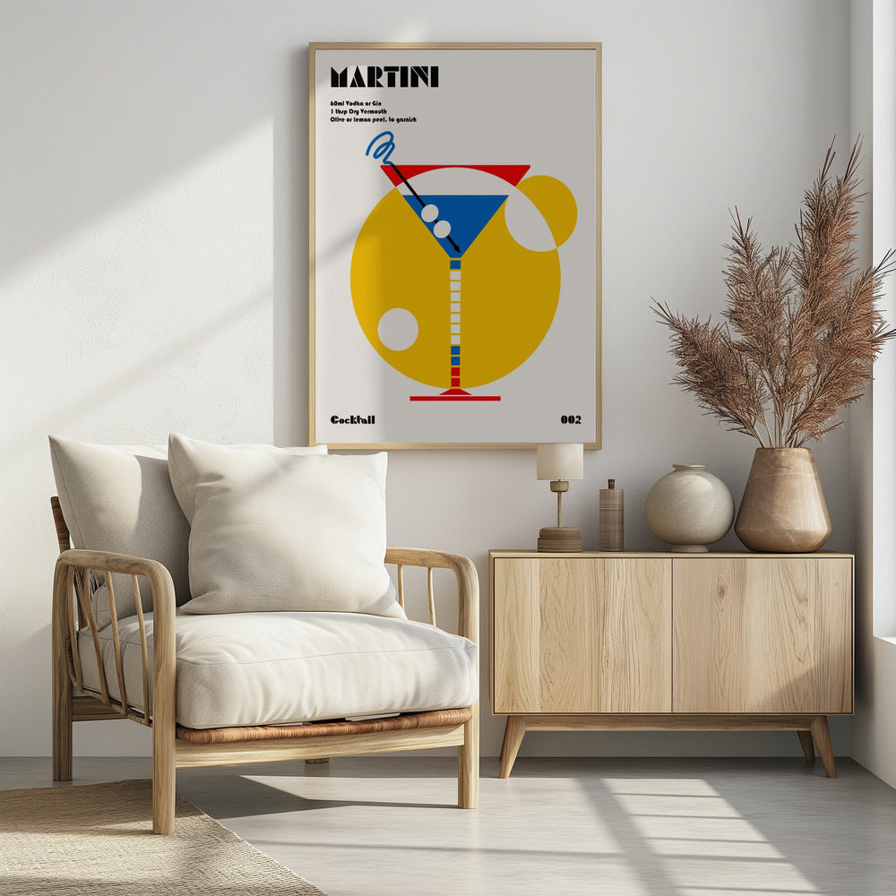 Martini Bauhaus Cocktail | Poster