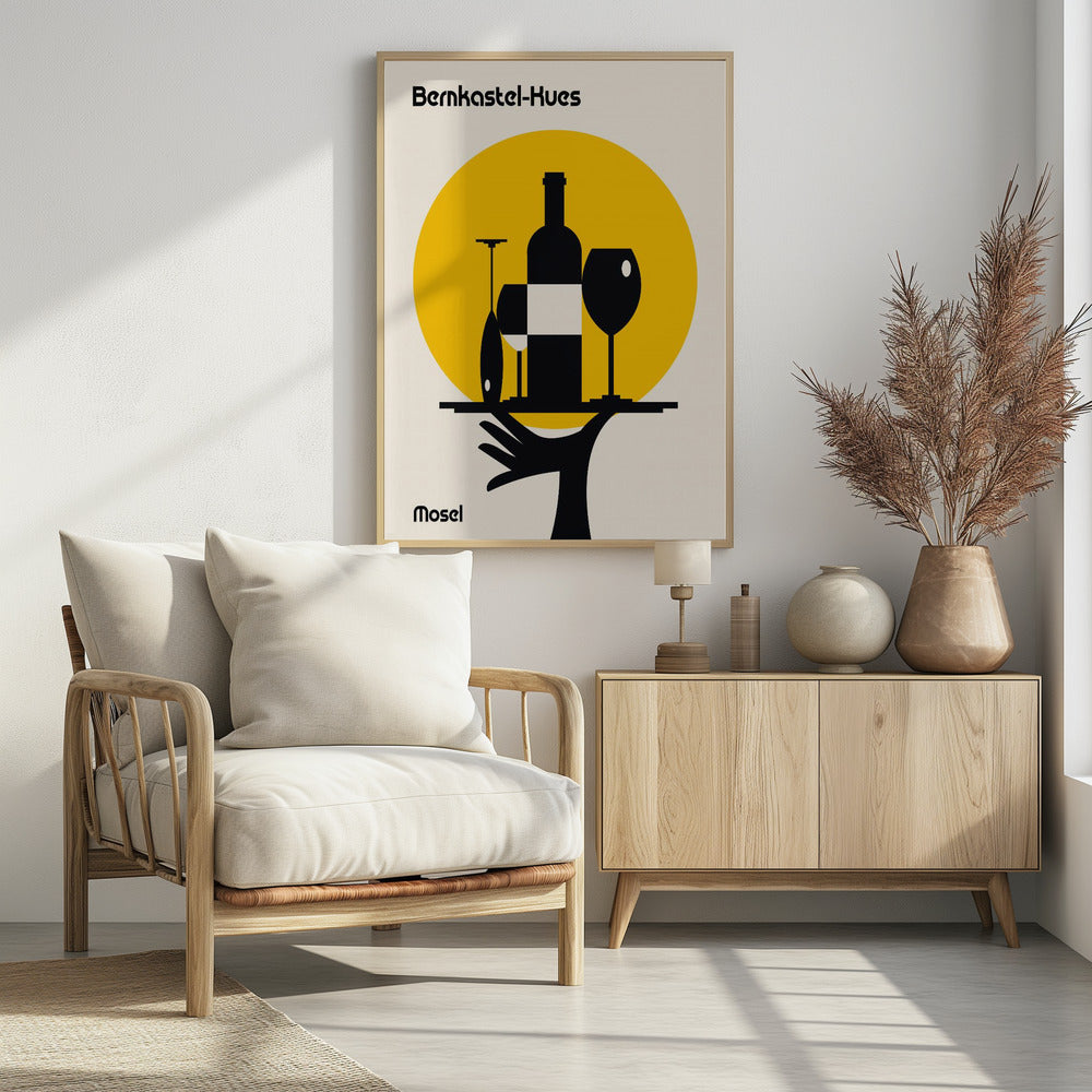 Mosel Wine Minimalist Print | Poster