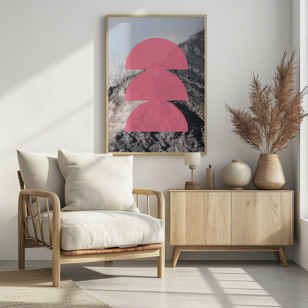 Pink Horizon Layers | Poster