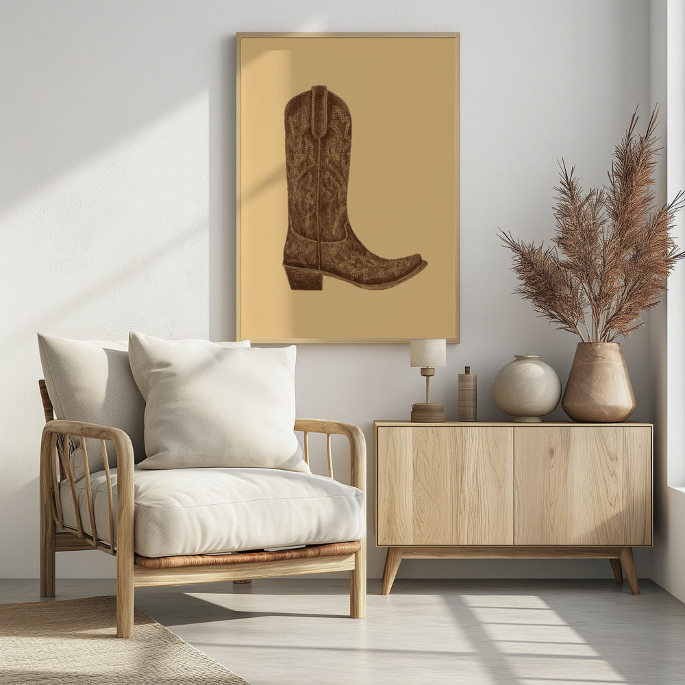 Brown Cowgirl Boot | Poster