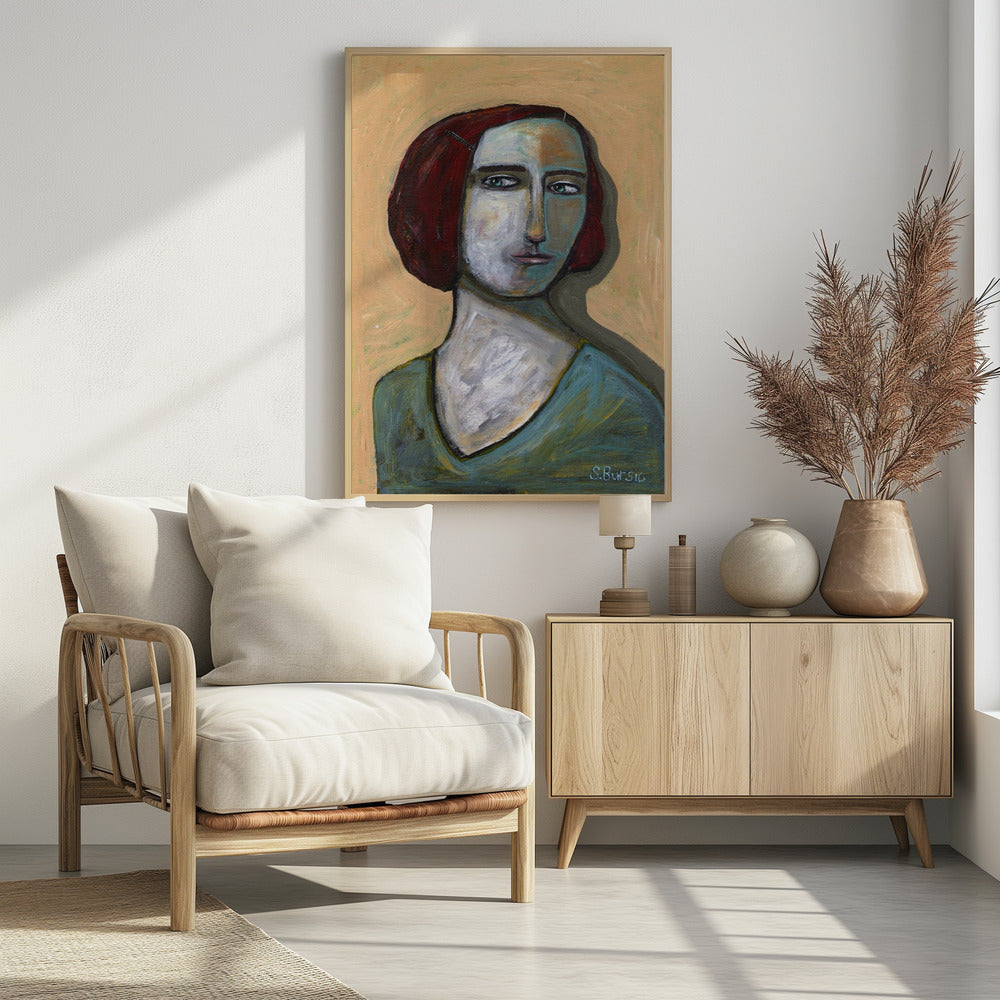 Woman with piercing eyes | Poster