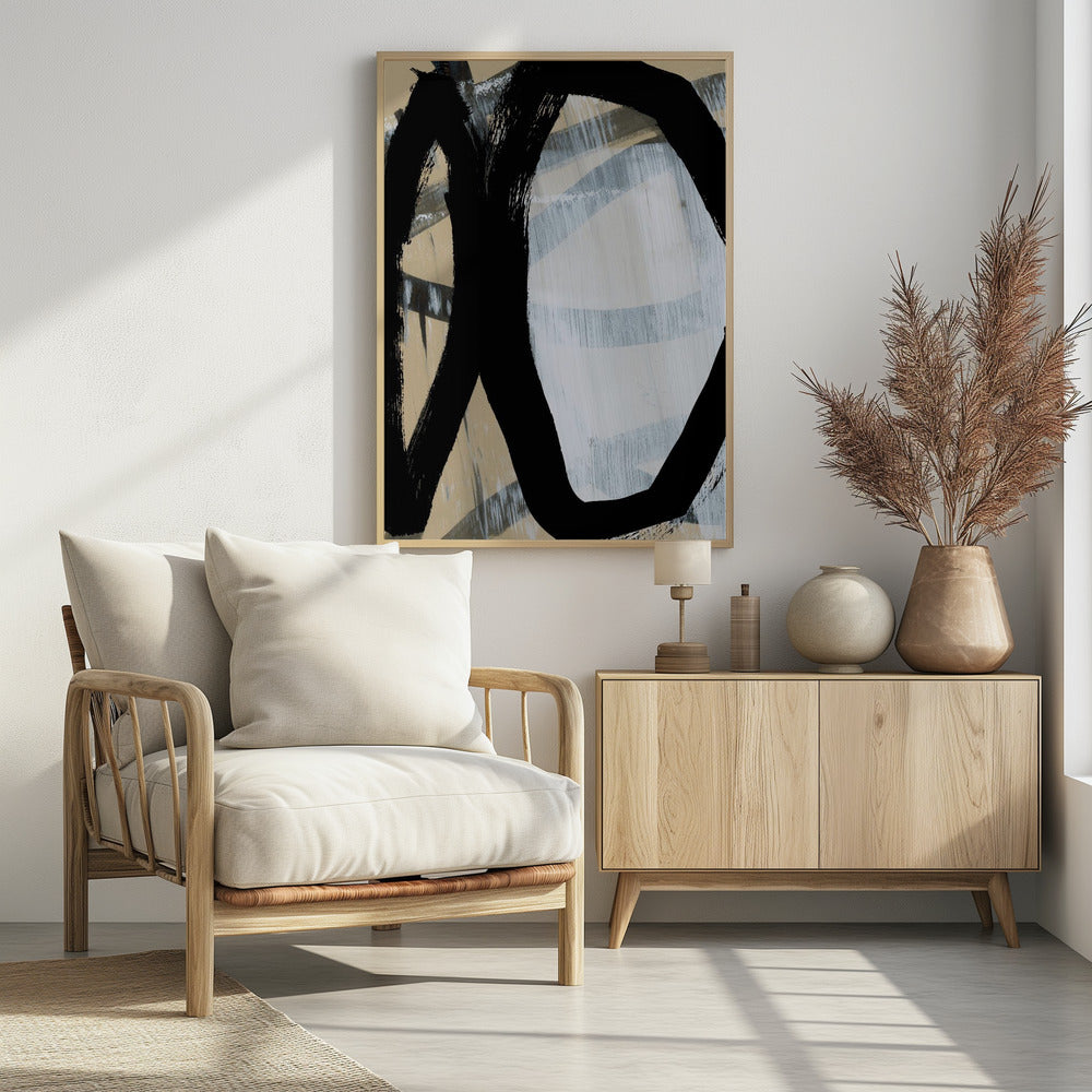 Bold Black On White No1 | Poster