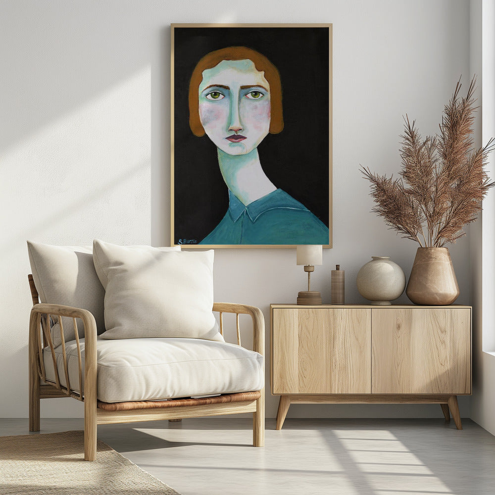 Vintage Lady Looking | Poster