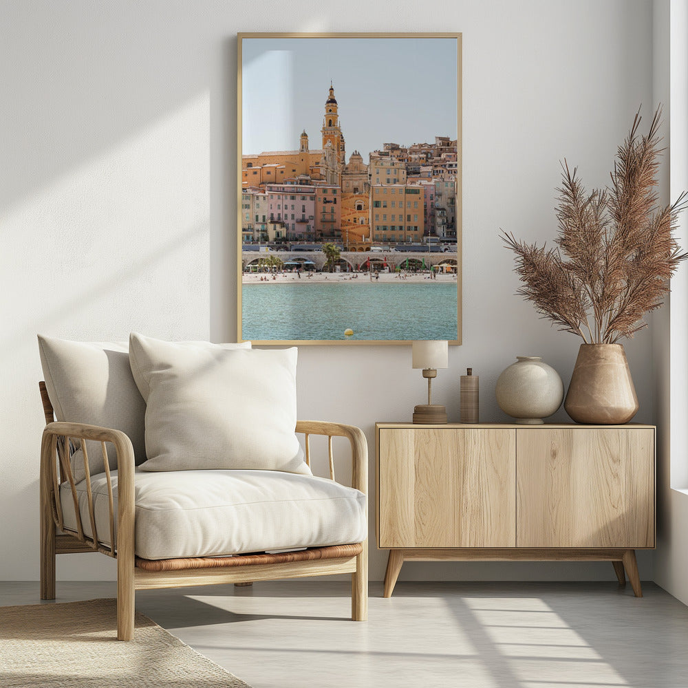 Skyline of Menton | Poster