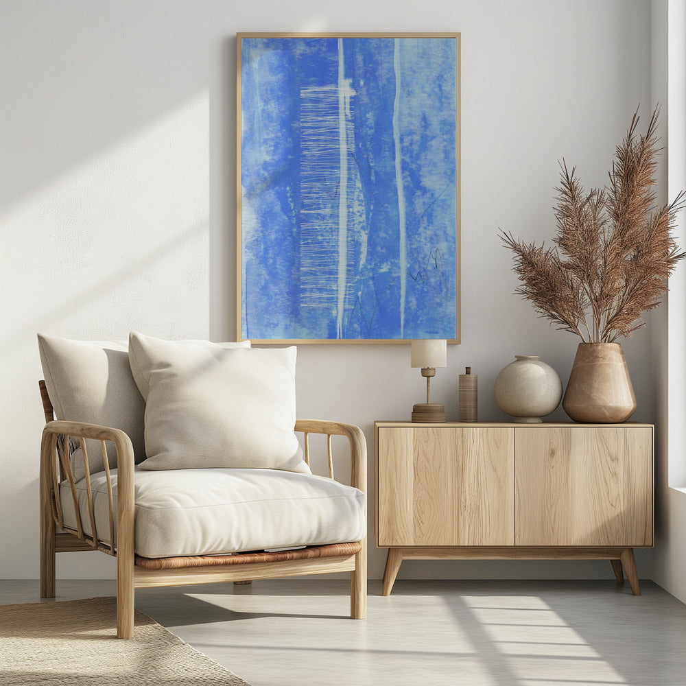 Vertical White Line Accents | Poster