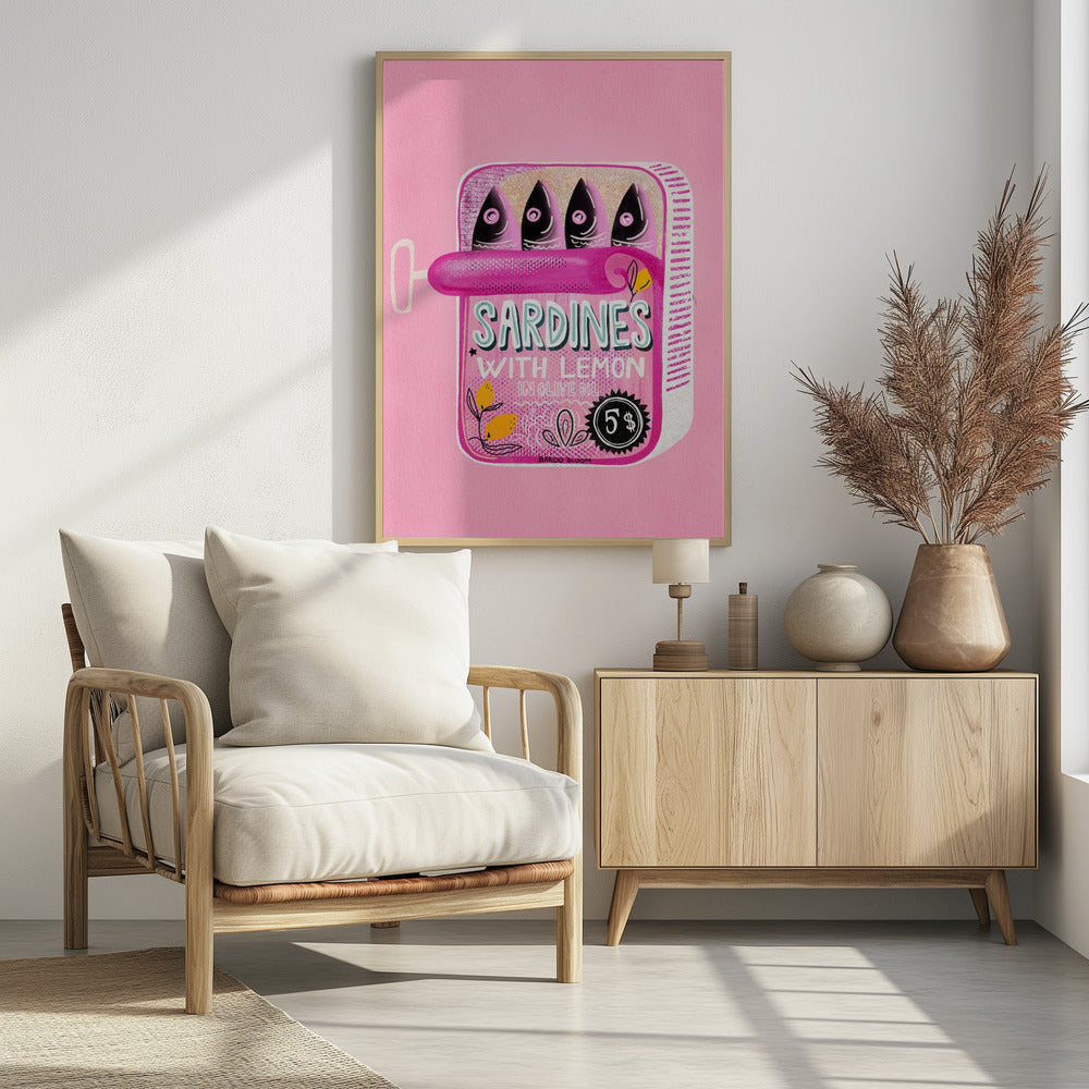 Sardines Tin Can Pink | Poster