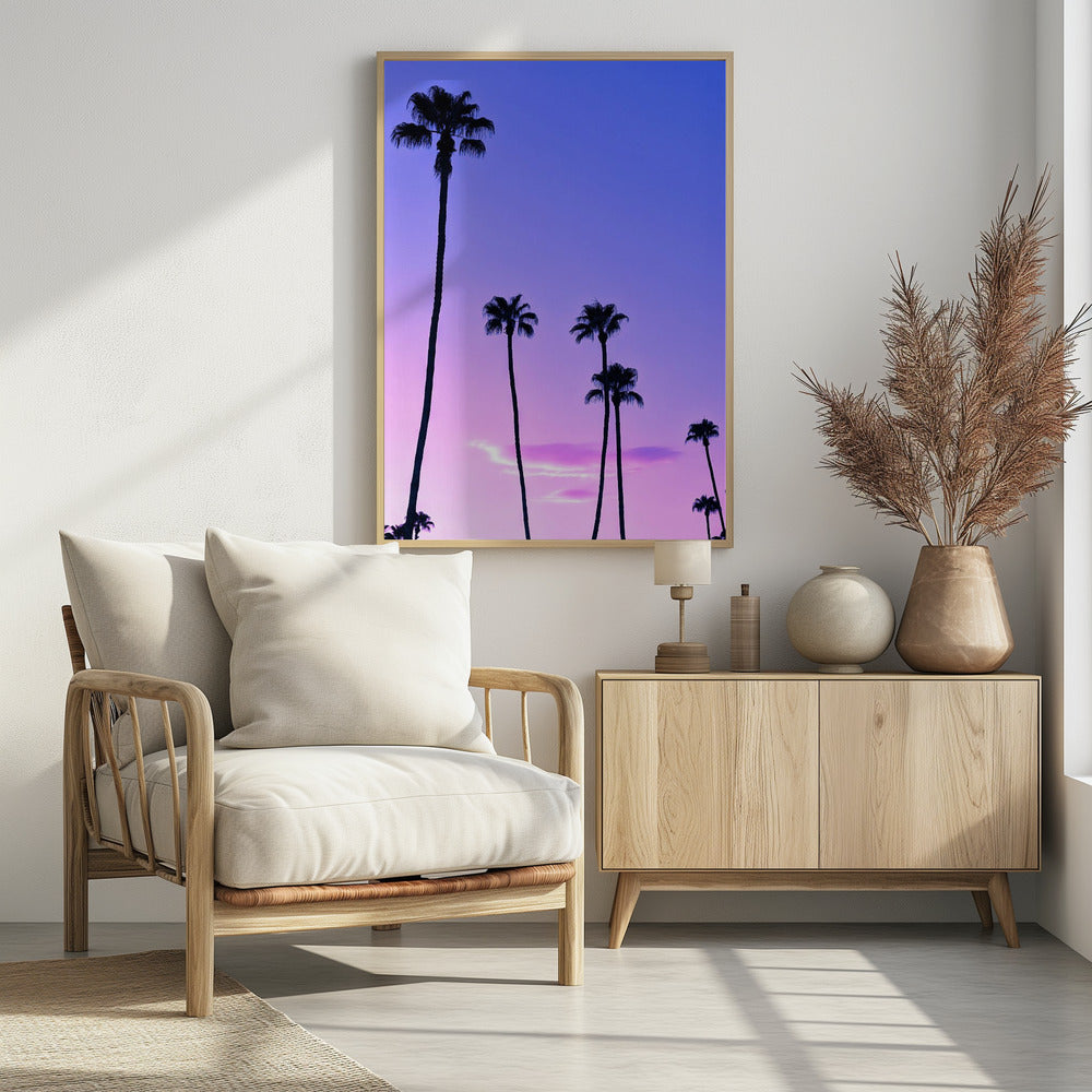 Palm Tree Sunset | Poster