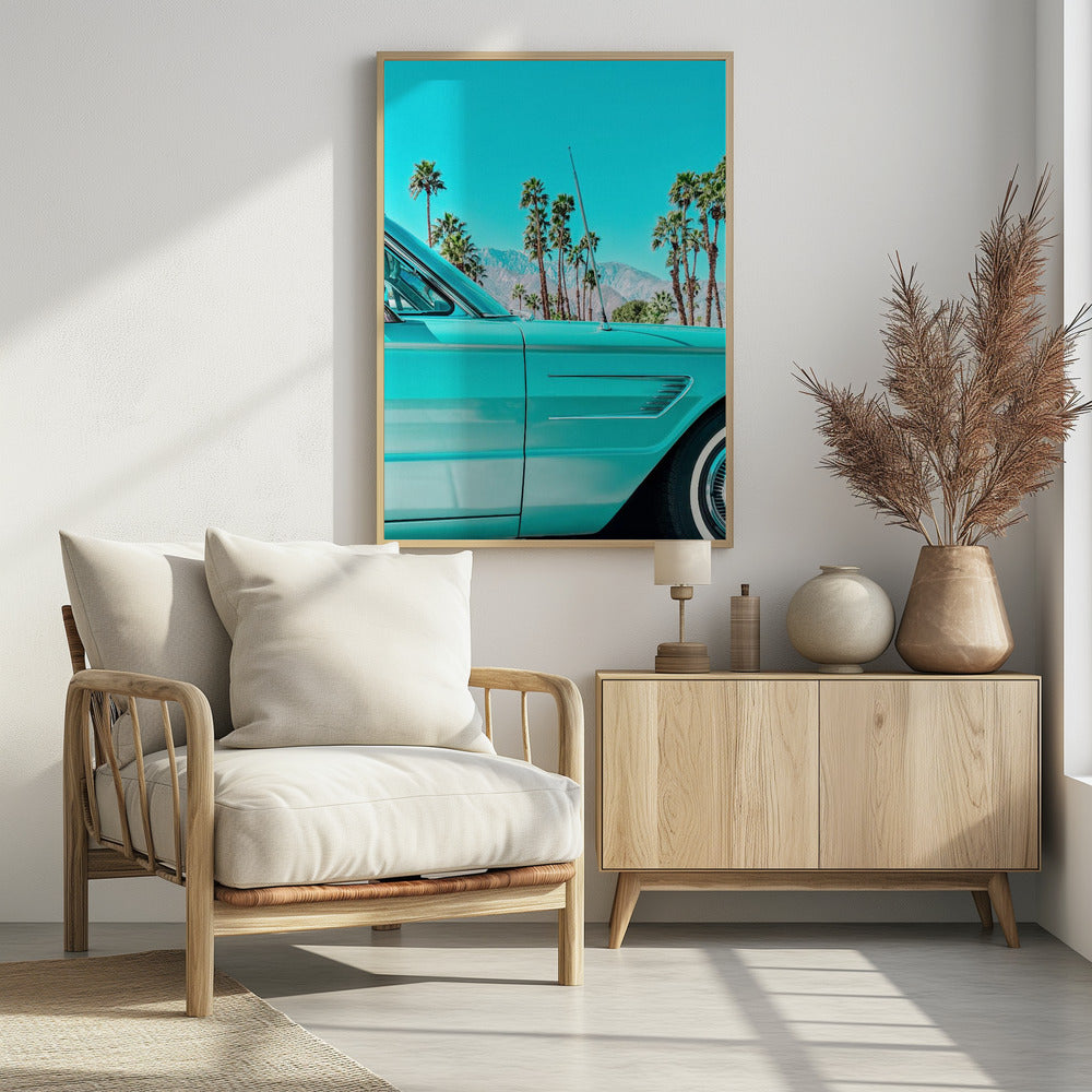 Teal Thunderbird in Palm Springs | Poster
