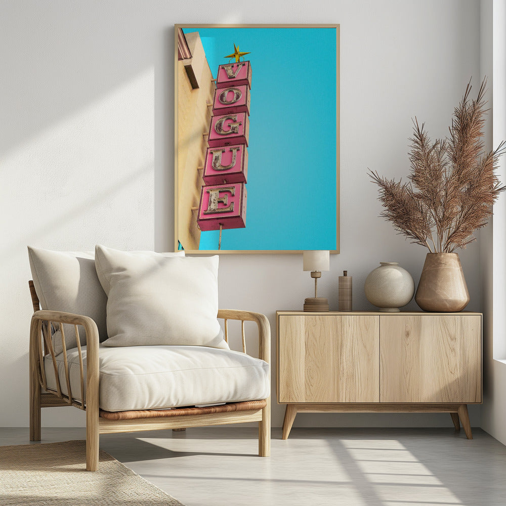 Vogue Theatre Sign in Hollywood | Poster