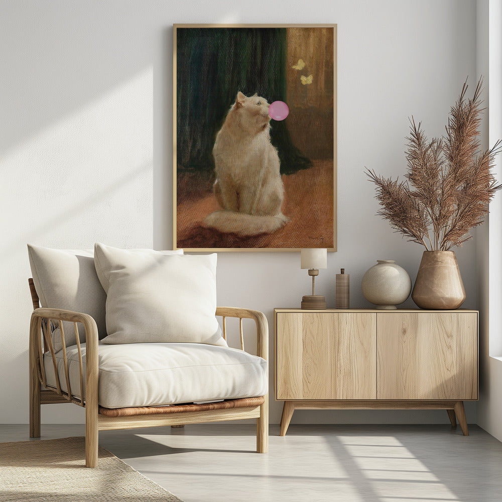 Bubble Gum and Cat | Poster
