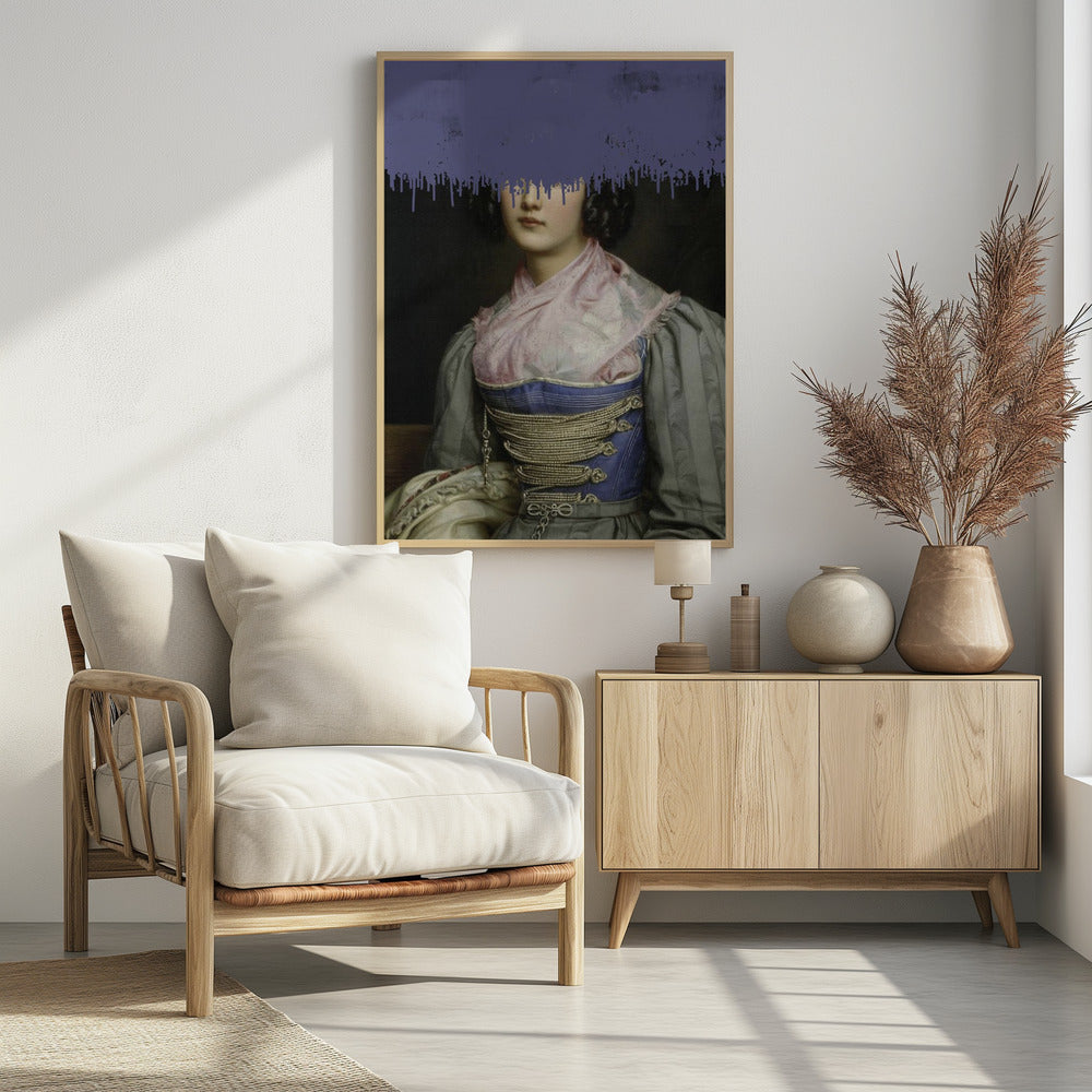 Portrait of Vintage Woman Collage | Poster