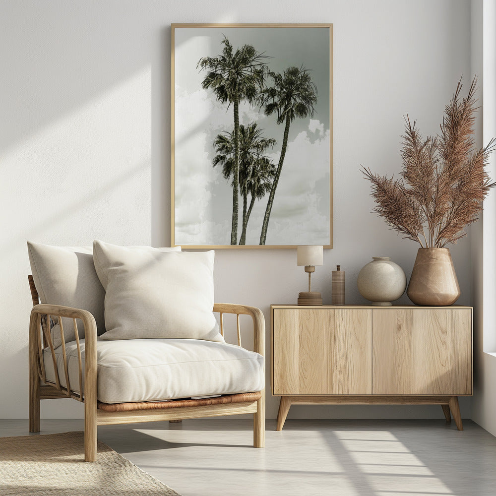 Palm Trees and sky | Vintage | Poster